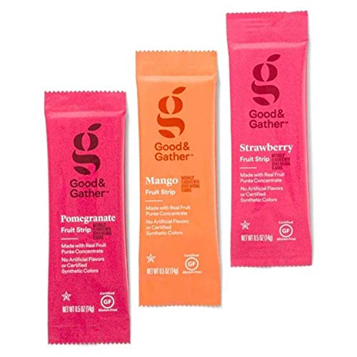 Fruit Strips Pomegranate, Mango And Strawberry Fruit Leathers He