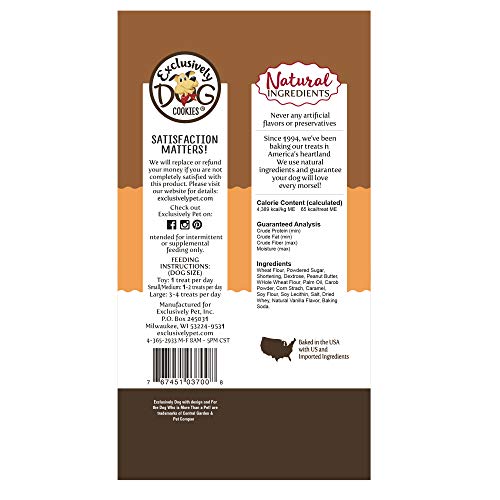 Exclusively Dog Sandwich Cremes Peanut Butter &Amp; Carob Flavor, Br