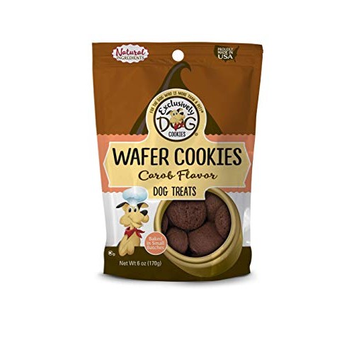 Exclusively Pet Wafer Cookies-Carob Flavor, 8-Ounce Package