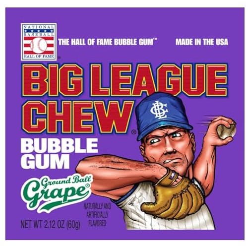 Big League Chew 3 Pack Variety 2.12 oz Bags - Original Bubble Gu...