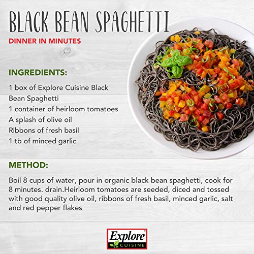 Explore Cuisine Organic Black Bean Spaghetti - 8 Oz - High Prote