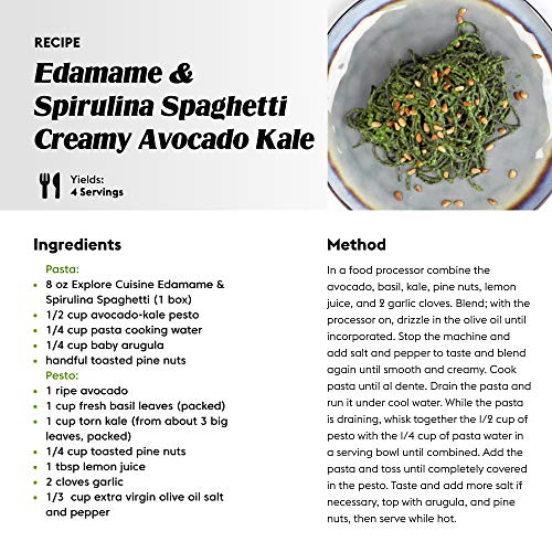 Explore Cuisine Organic Edamame &Amp; Spirulina Spaghetti - 8 Oz - A