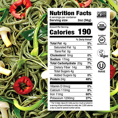 Explore Cuisine Organic Edamame &Amp; Spirulina Spaghetti - 8 Oz - A