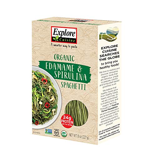 Explore Cuisine Organic Edamame &Amp; Spirulina Spaghetti - 8 Oz - A