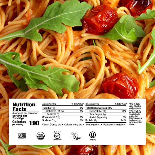 Explore Cuisine Organic Red Lentil Spaghetti - 8 Oz -High In Pla