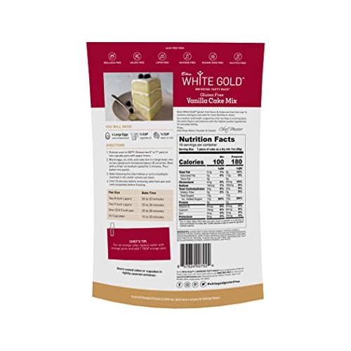 Extra White Gold Gluten Free Vanilla Cake Mix – For Cake Cupcake