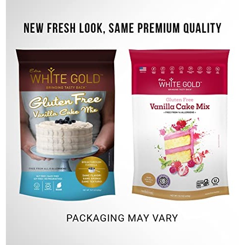 Extra White Gold Gluten Free Vanilla Cake Mix – For Cake Cupcake