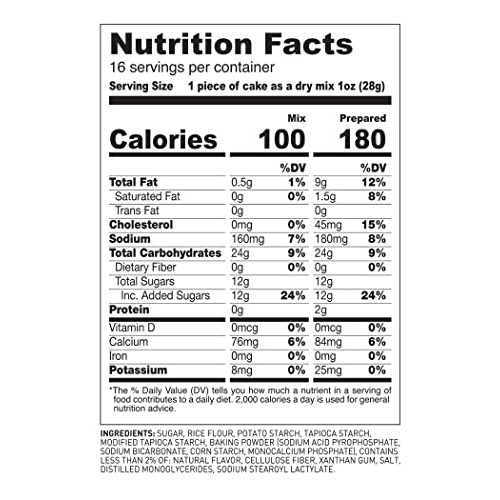 Extra White Gold Gluten Free Vanilla Cake Mix – For Cake Cupcake