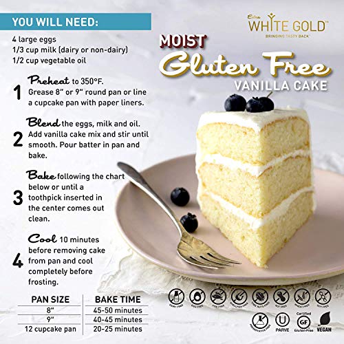 Extra White Gold Gluten Free Vanilla Cake Mix – For Cake Cupcake