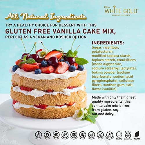Extra White Gold Gluten Free Vanilla Cake Mix – For Cake Cupcake