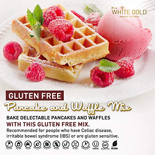 Extra White Gold Gluten Free Pancake &Amp; Waffle Mix – [Kosher] [Gl