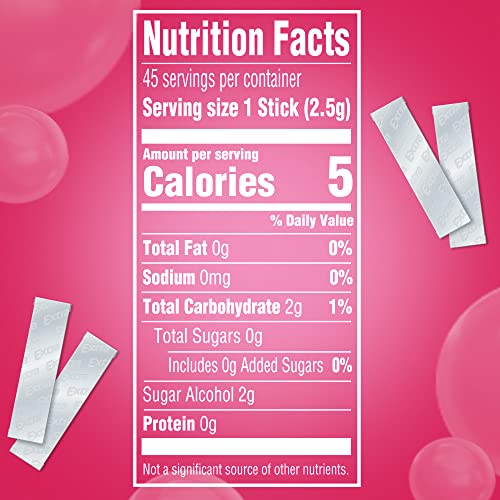 3 Pack EXTRA Classic Bubble Sugar Free Chewing Gum Travel Acce...