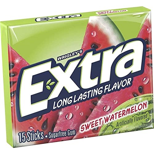 Extra Chewing Gum, Sweet Watermelon Sugarfree, 12 Ounce Pack Of...