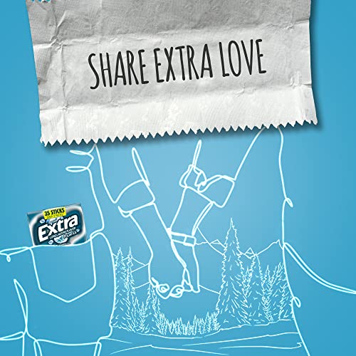 EXTRA Polar Ice Sugarfree Chewing Gum, 35-stick Packs Pack of 6