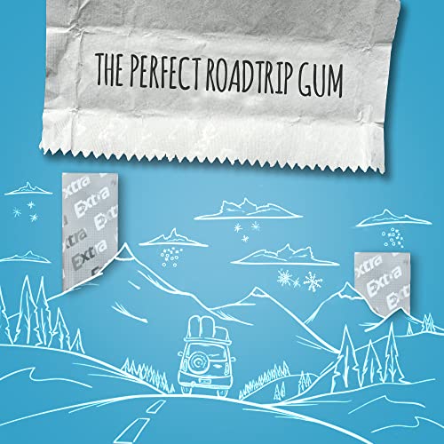 EXTRA Polar Ice Sugarfree Chewing Gum, 35-stick Packs Pack of 6