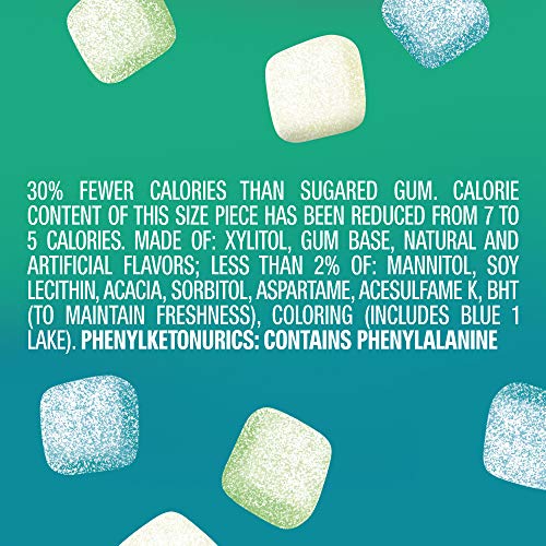 EXTRA Refreshers Mint Mix Gum, 3.21-Ounce 40-Piece Bottle Pack ...