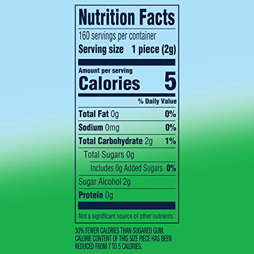 EXTRA Refreshers Spearmint Chewing Gum, 40 Pieces Pack of 4