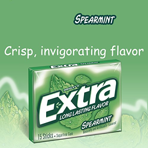 Extra Spearmint Sugarfree Gum, 35 Count Pack Of 6 Piece