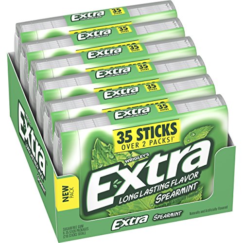 Extra Spearmint Sugarfree Gum, 35 Count Pack Of 6 Piece