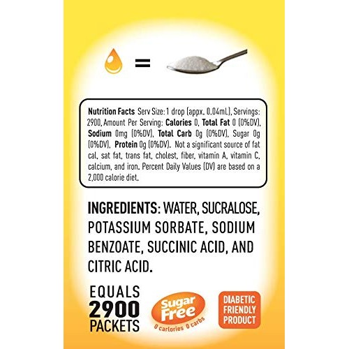 Concentrated Liquid Sucralose Sweetener, 4Oz/120Ml 2900 Serving