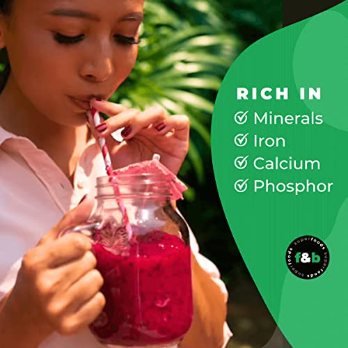 f&b superfoods Dragon Fruit Powder for Baking & Drink 8oz - Pi...