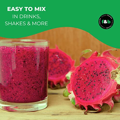 f&b superfoods Dragon Fruit Powder for Baking & Drink 8oz - Pi...