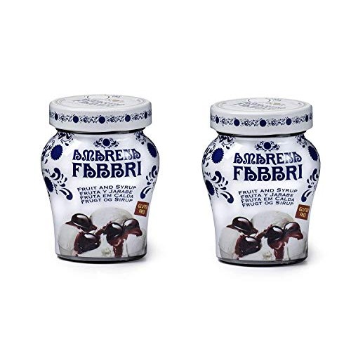 Fabbri Amarena Cherries In Syrup, 8.1 Ounce Pack Of 2