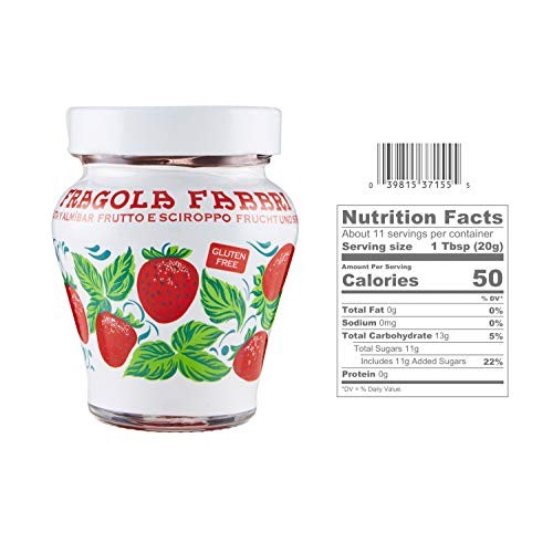 Fabbri Strawberries In Syrup, 8 Ounce