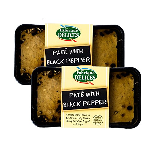 Country Style Pate With Black Pepper - 7Oz - Set Of 2 Terrines