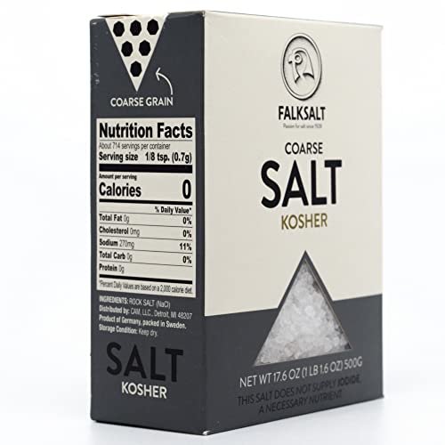 FALKSALT | 1.1lb Kosher Salt - Coarse Grain | Gourmet Salt