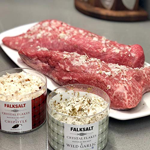 Falksalt Chipotle Sea Salt Flakes - 9 Options - 4.4Oz. Great For