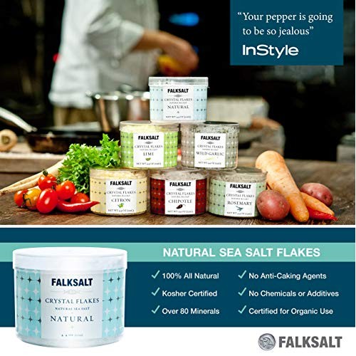 Falksalt Crystal Flakes Natural Sea Salt Natural 4.4 Oz