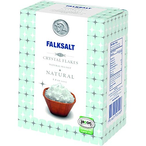 Falksalt Cyprus Organic Sea Salt Flakes, 8.8Oz Box