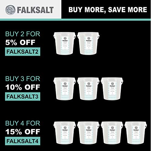 Falksalt Cyprus Organic Sea Salt Flakes Chefs Tub 1.32Lb - Prem