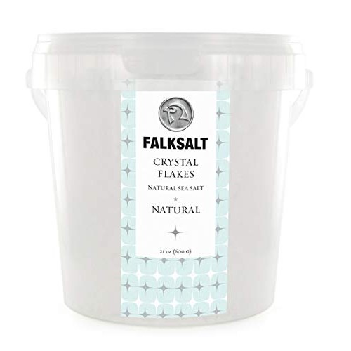 Falksalt Cyprus Organic Sea Salt Flakes Chefs Tub 1.32Lb - Prem