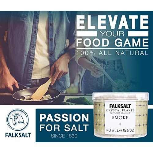 Falksalt | Organic Natural Sea Salt Flakes 2.47Oz. | Non-Gmo, Ko
