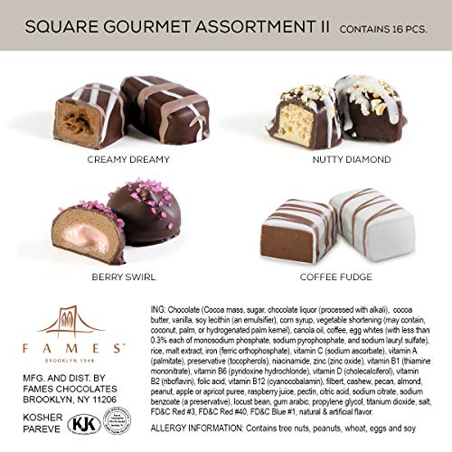 Dark Chocolate Assortment Gift Box - 3 Assorted Chocolate Gift B