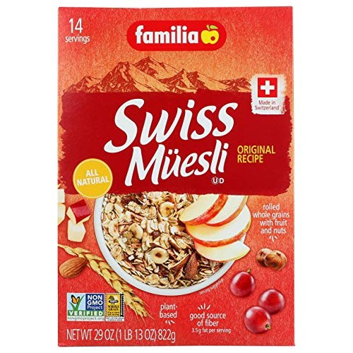 Familia Swiss Muesli Cereal, Original Recipe, 29 Ounce Pack Of 6