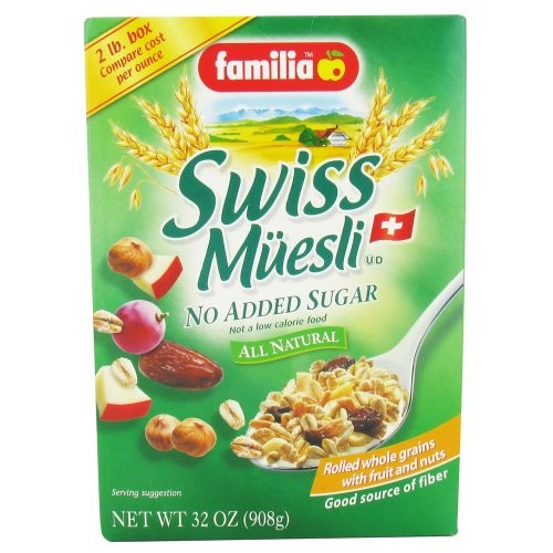 Familia Cereal Muesli Nosgr Added, 32 Oz