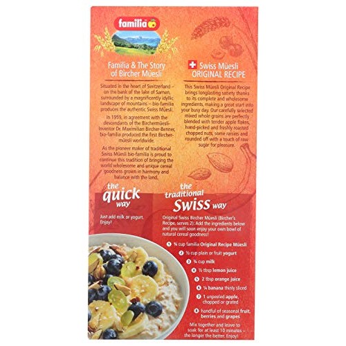 Familia Swiss Muesli, Original Recipe, 12 Ounce Pack Of 6