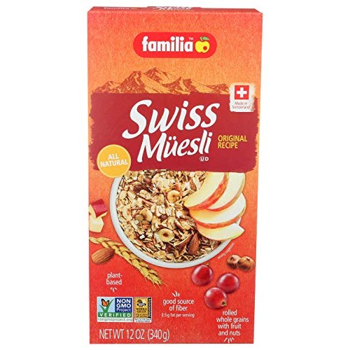 Familia Swiss Muesli, Original Recipe, 12 Ounce Pack Of 6