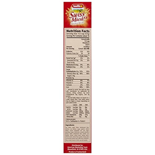 Familia Swiss Muesli Original Recipe Cereal - 32 Oz - 6 Pack