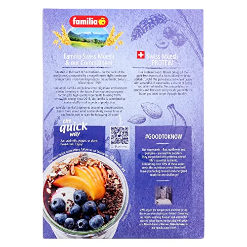 Familia Swiss Muesli Protein Crunch with Superseeds & Honey 21oz... Familia Swiss Muesli Protein Crunch with Superseeds & Honey 21oz...