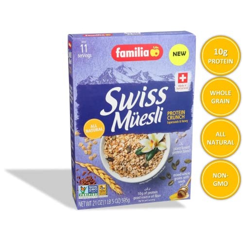 Familia Swiss Muesli Protein Crunch with Superseeds & Honey 21oz... Familia Swiss Muesli Protein Crunch with Superseeds & Honey 21oz...