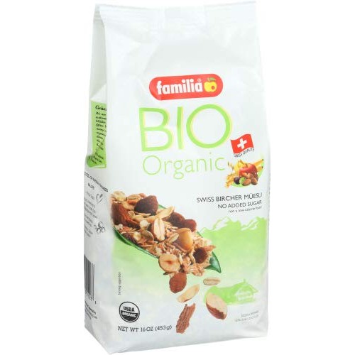 Familia Bio Organic Swiss Muesli, Fruit And Nut, 16-Ounce Bag