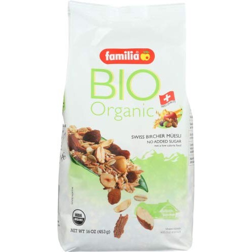 Familia Bio Organic Swiss Muesli, Fruit And Nut, 16-Ounce Bag
