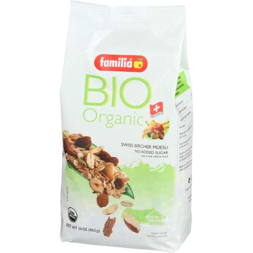 Familia Bio Organic Swiss Muesli, Fruit And Nut, 16-Ounce Bag
