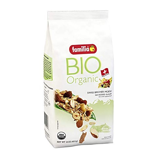 Familia Bio Organic Swiss Muesli, Fruit And Nut, 16-Ounce Bag