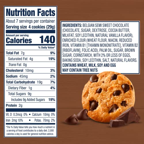 Famous Amos Wonders Of The World Belgian Chocolate Chip Cookies