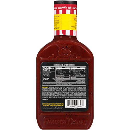 Famous Daves Devils Spit BBQ Sauce, 19 Ounce, Pack of 6